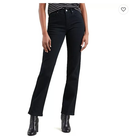 Levi's Denim - Levi's 724 High Rise Straight Jeans in Soft Black Sz 32 women's
